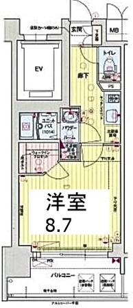 プレサンス栄ライズの物件間取画像